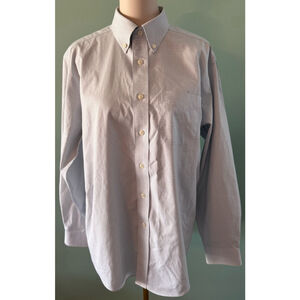Men's L.L.Bean Button-Down Shirt Size 15 1/2-34 Blue White Plaid